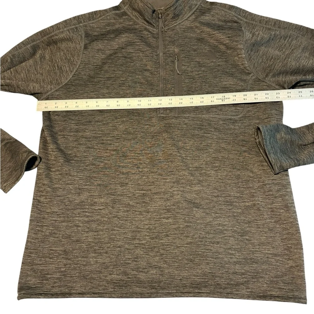 The North Face Men’s Mock Neck 1/4 Zip Pullover Sweatshirt Jacket Gray Black XL